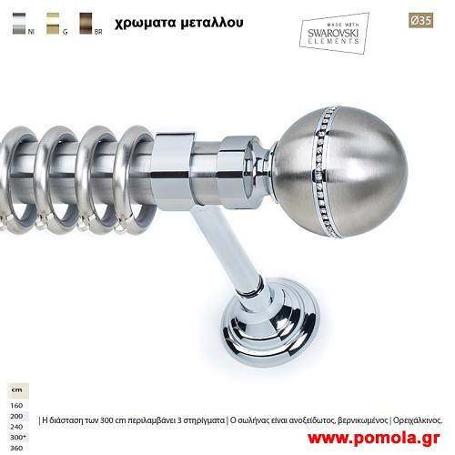 320 Κουρτινοβεργα Φ 35