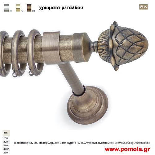 324 Κουρτινοβεργα Φ 35