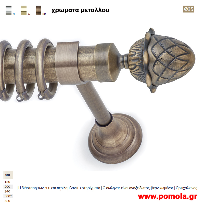 324 Κουρτινοβεργα Φ 35